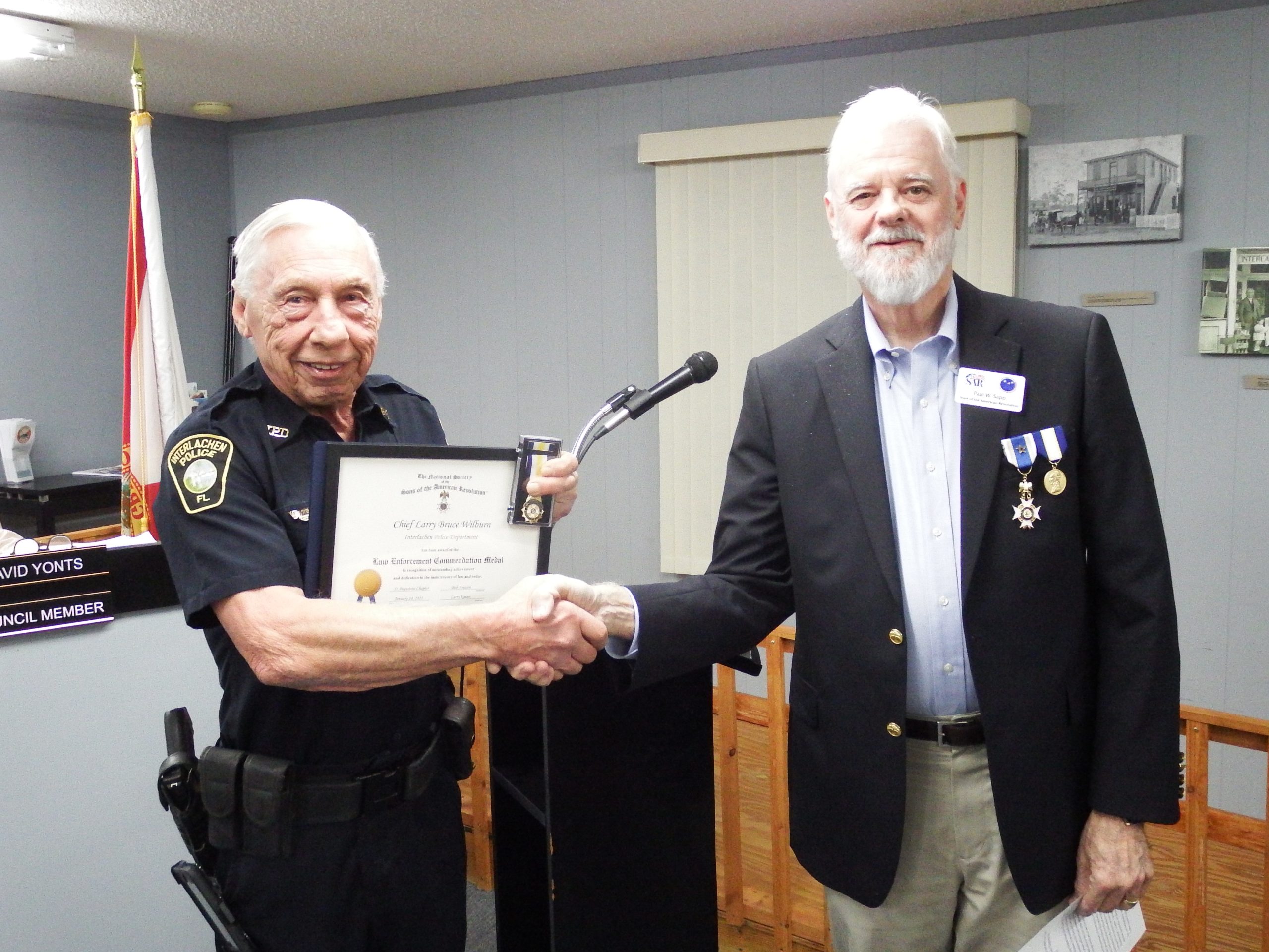 SAR Award To Chief Larry Wilburn 1 14 25