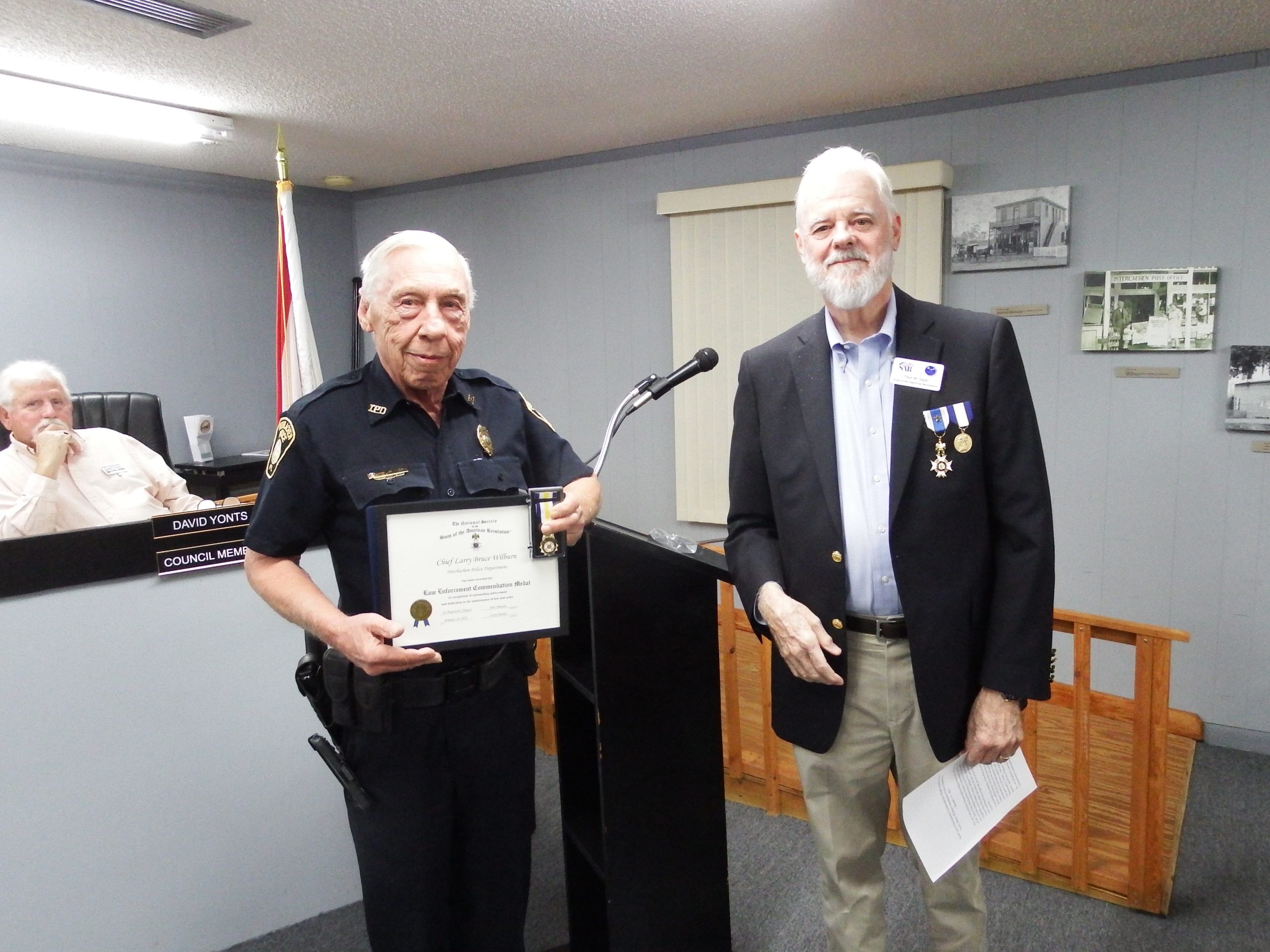 SAR Service Award Presentation To Chief Wilburn 1 14 25